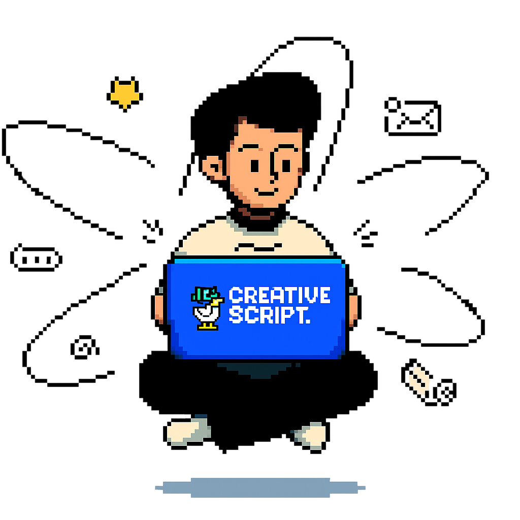 AI engineer working on laptop